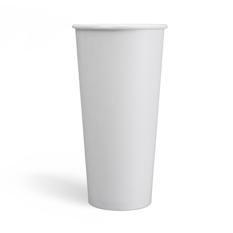 22oz Gobelets en papier pour boissons froides sans plastique