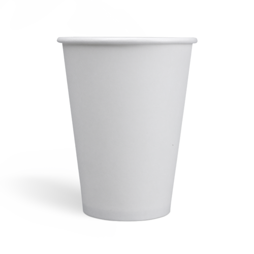12oz Tasses à café à paroi simple avec revêtement PE